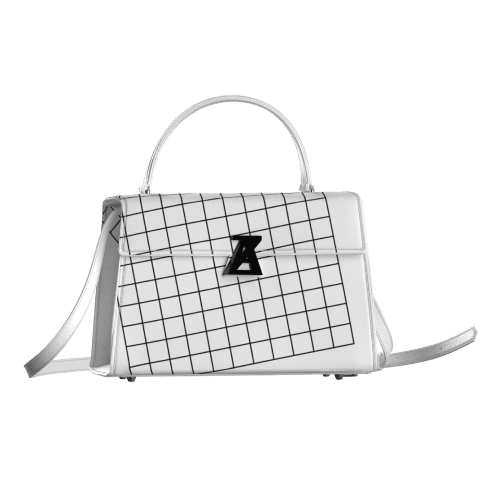 WARP HANDBAG (grid print)